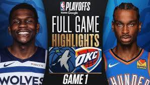 Оклахома-Сити — Миннесота НБА. Плей-офф. 1/2 финала Прямой Эфир 1 игра