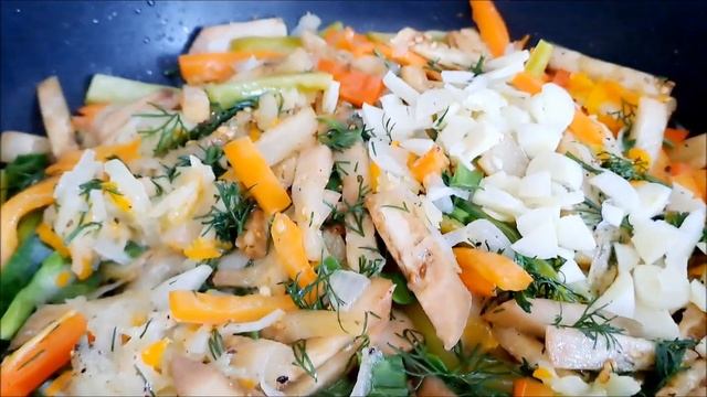 ВКУСНЯТИНА БАКЛАЖАНЫ С КАРТОШКОЙ И ОВОЩАМИ