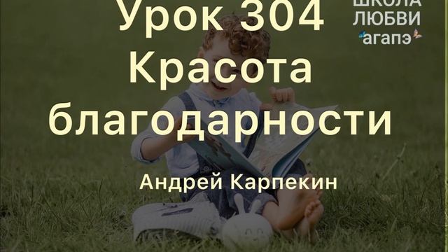 304. Красота благодарности. Школа Любви Агапэ.