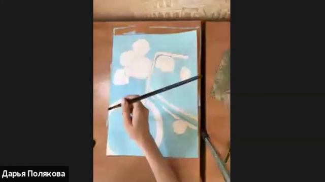 Рисуем Велосипед с цветами. Живопись