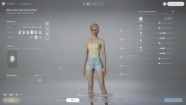 Создаю персонажа из Sims🔶в игре inzoi ✨