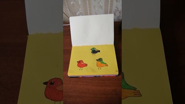 ПТИЧКИ. Капиллярные ручки, формат А5.