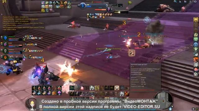 Aion PVE 4.75 Око фан (4 in 4)убиваем тру сап хила и глада с крестом за 4 к дп