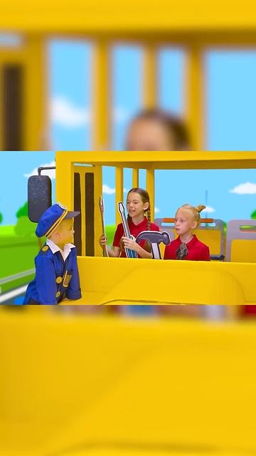 Влад и Никита - Крис чинит автобус по дороге в школу