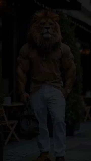 Style is all the lion in the city | Стиль это все. Лев в городе.  #ai #part #chatgpt #Lion #shorts