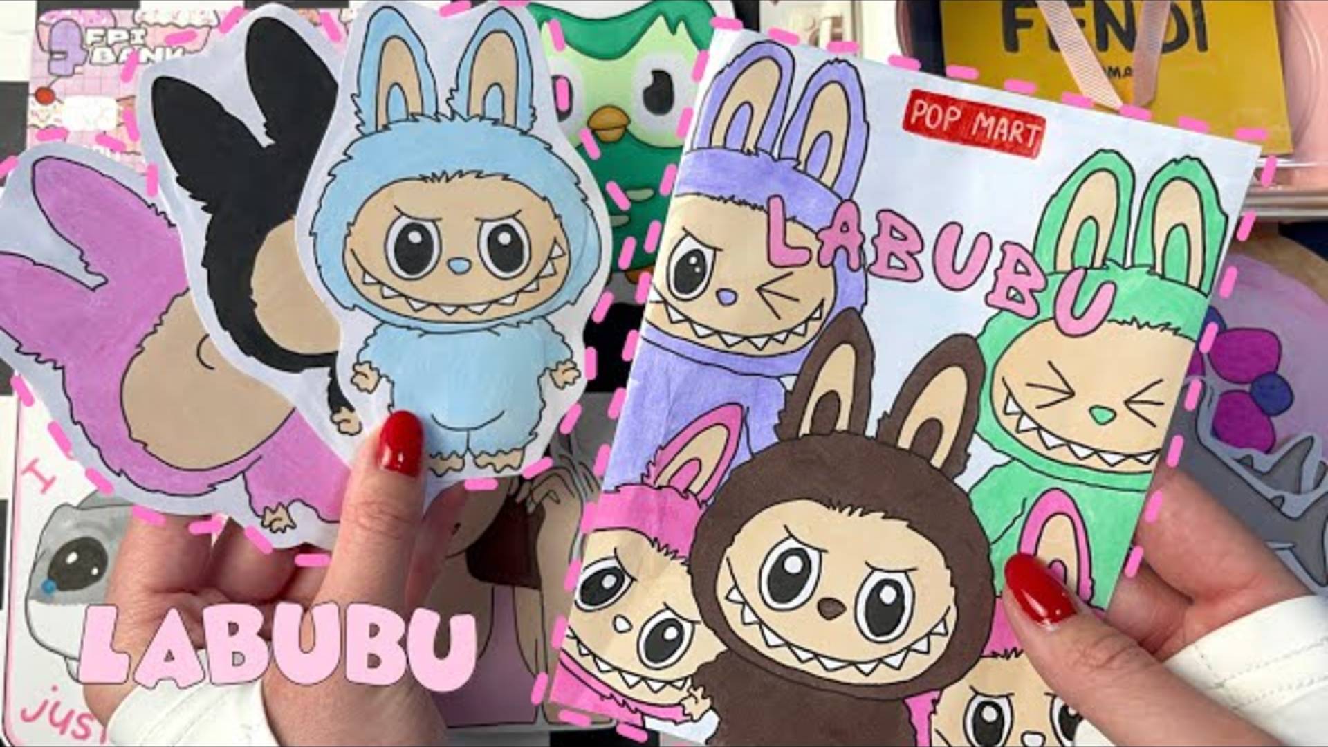 ℹ️ Labubu распаковка 🧸🩷 Бумажные сюрпризы 🌸 МИР БУМАЖЕК