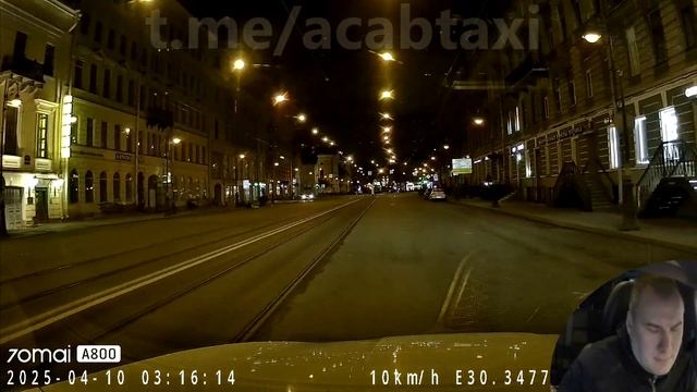 Шизоид стал прыгать на машины такси на Владимирском в