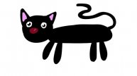 Рисуем черного кота часть 030