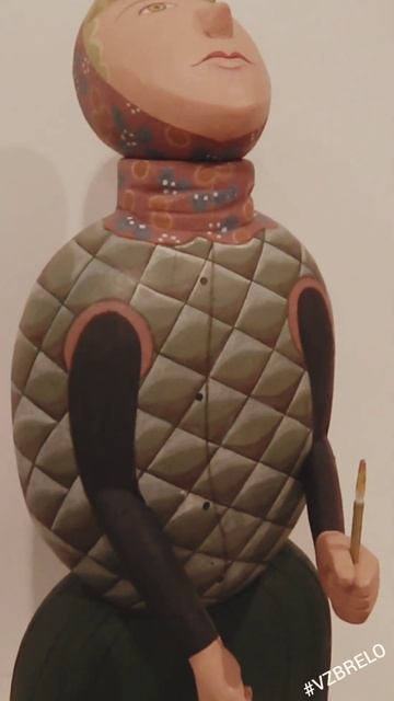 "Женщина со свечой", Валерий Епихин. Дерево, акрил, 2019 г?