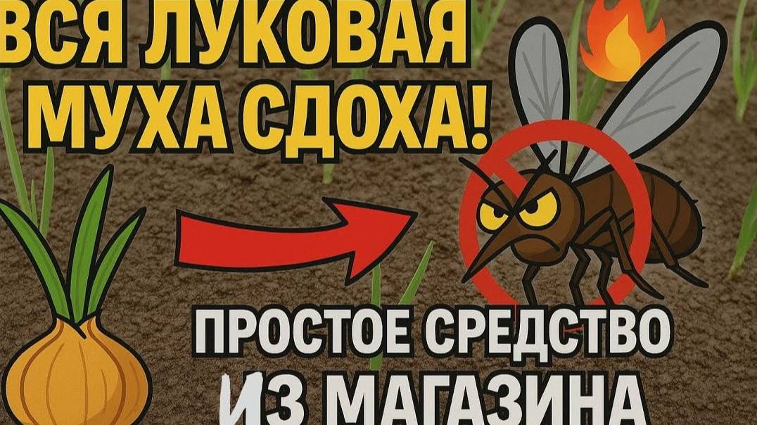Как ИЗБАВИТЬСЯ ОТ ЛУКОВОЙ МУХИ — Проверенное средство для огорода