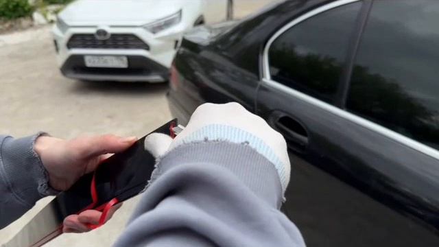 Видео установка 2Д дефлекторов / плоских ветровиков на BMW 7 E65-66 / БМВ Е65-66
