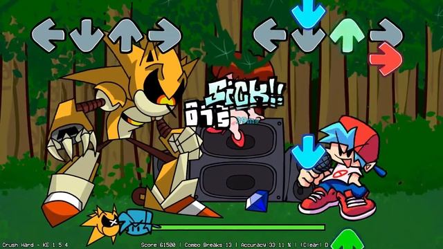 Достойный Робот Соник!-Friday Night Funkin vs Mecha Sonic