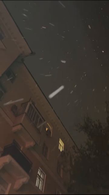 Снег ❄️ Ночью:)