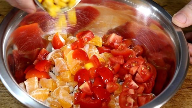 Все ищут этот рецепт! САЛАТ С МАНДАРИНАМИ