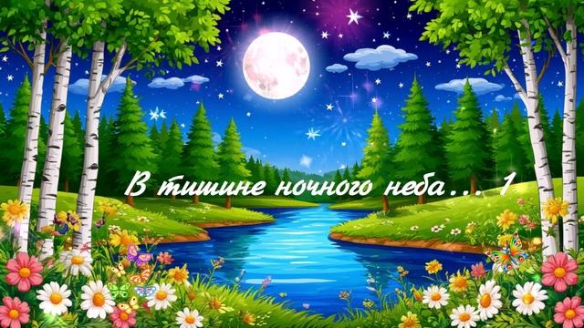 В тишине ночного неба... 1 ВИДЕО  ПЕСНЯ В ДУШУ