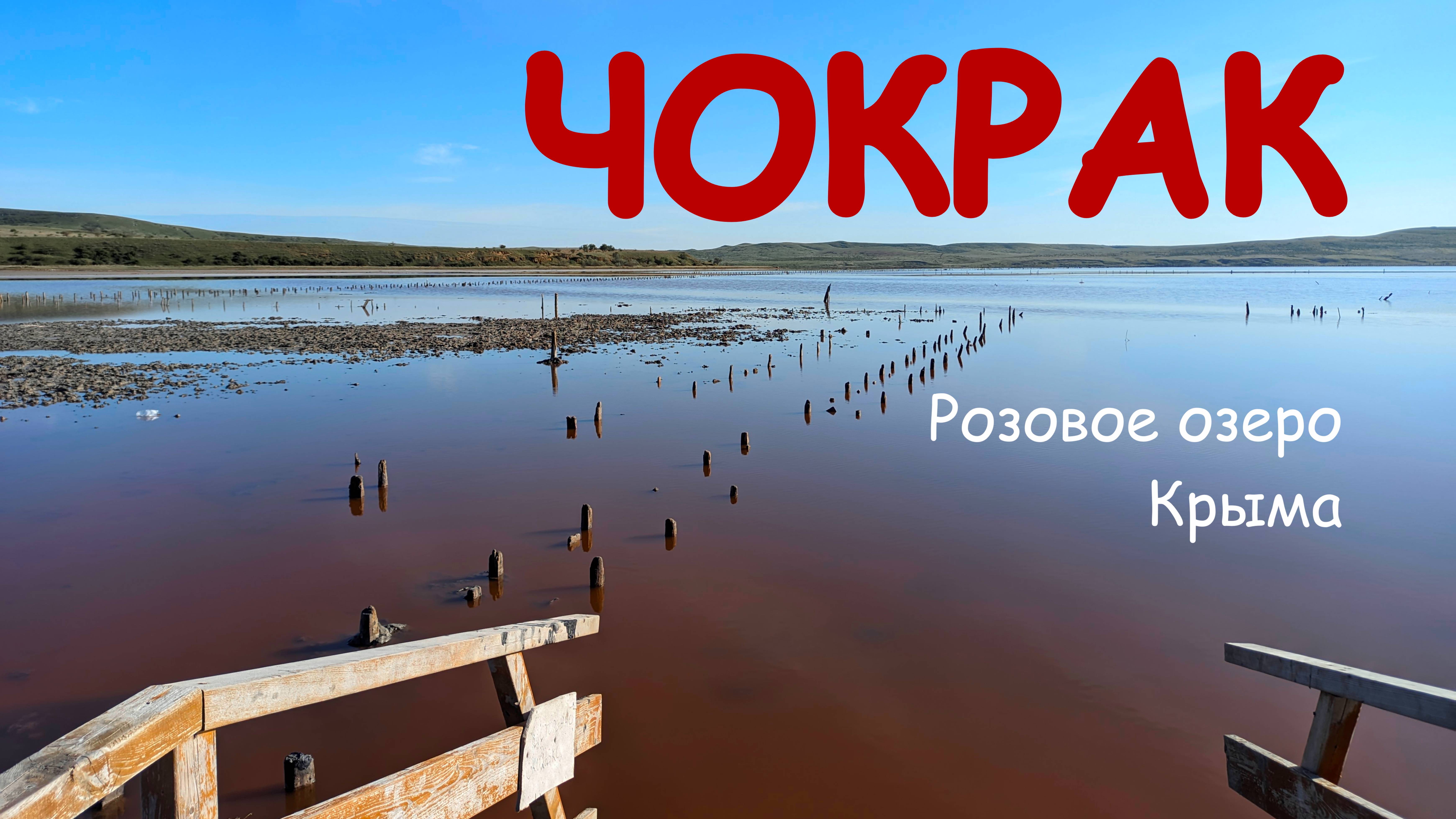 Крым. Курортное. Розовое озеро Чокрак #22