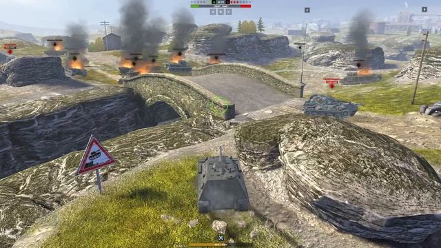 Играю на пт 7 уровень тащу как могу, мобильные танки, tanks blitz