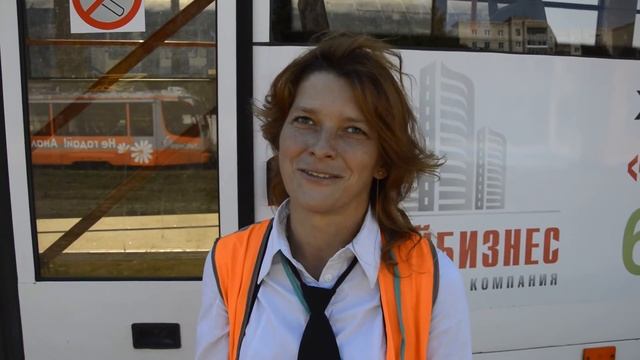 Водитель трамвая Наталья Дрозд