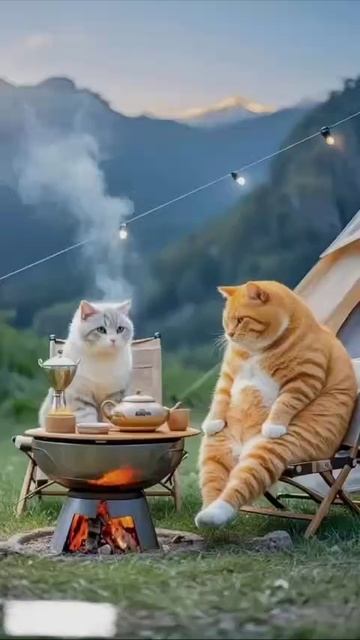 Весёлые котики.