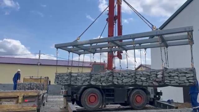 Отзыв от нашего заказчика траверса для подъема и перемещения габионов.