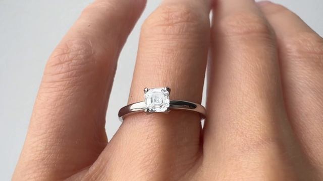 0.41 ct Asscher Cut Diamond Ring - Style #5804 - PIERRE