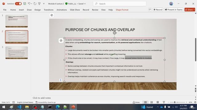 1 -Purpose of Chunks and Overlap