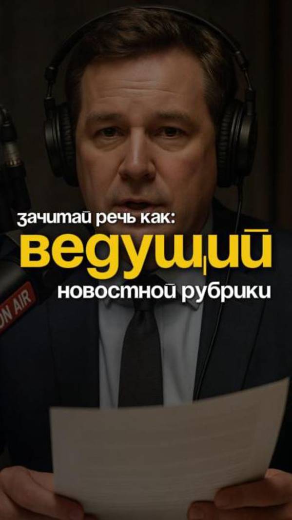 Выступи публично, как радиоведущий новостей