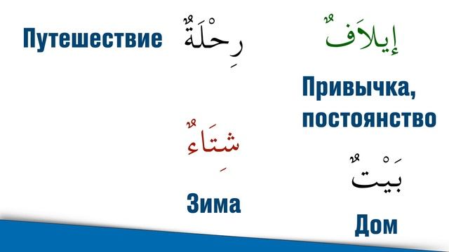 Сура (106) Курайш - قريش  («Курайшиты»)! Священный Коран, Джуз Амма