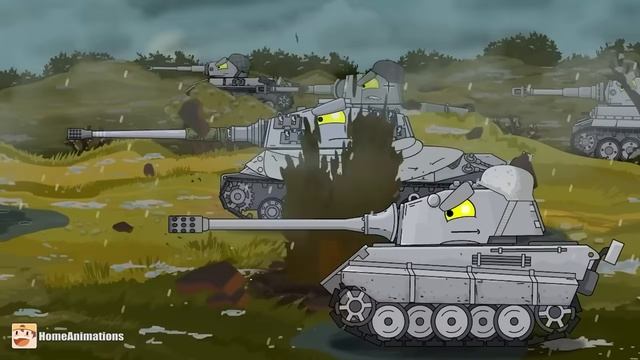 HomeAnimations – Мультики про танки  Герои не умирают ! КВ-44-М2 и другие Монстры - Мультики про тан