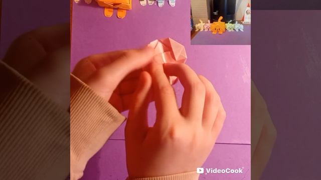 Поп ит котика из бумаги своими руками