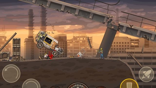 Тест прокачанной трансмиссии в earn to die 2