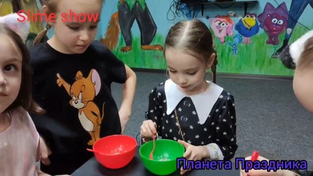 Мастер-класс слаймы в детском клубе в Химках