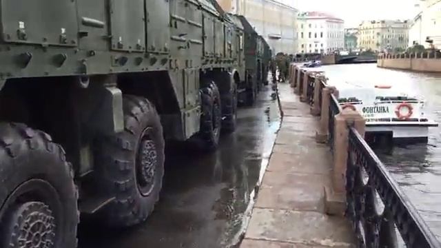 Подготовка к Параду Победы в Петербурге 27 апреля 2017