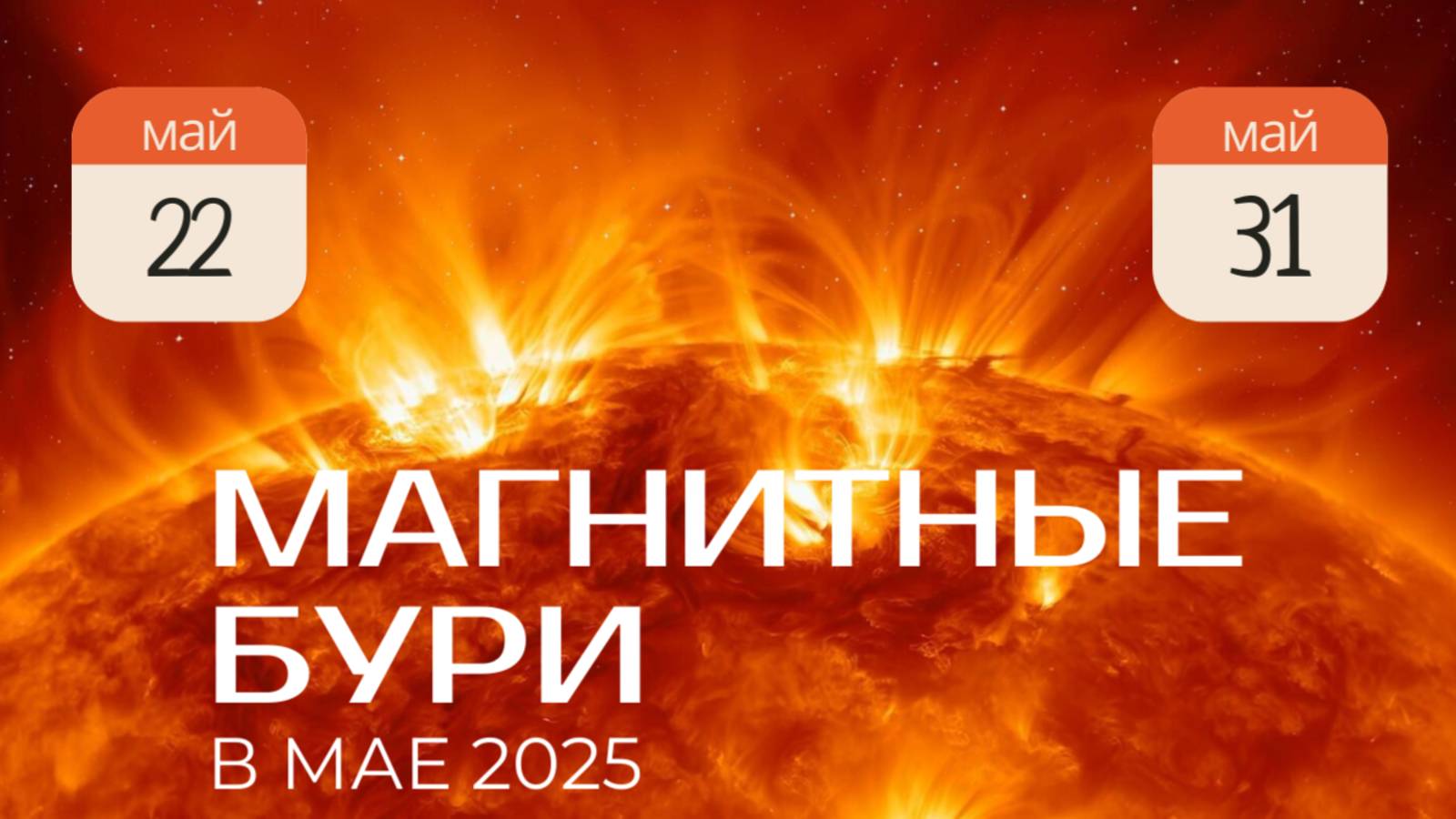 Внимание! Магнитные бури КОНЕЦ МАЯ 2025 РОССИЯНАМ Приготовиться! Геомагнитная обстановка 22-31 мая