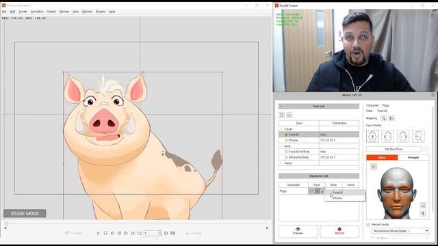 СМАРТФОН Cartoon Animator 4 Facial Mocap Tutorial - Getting Started with Motion LIVE 2D (Face Mocap)