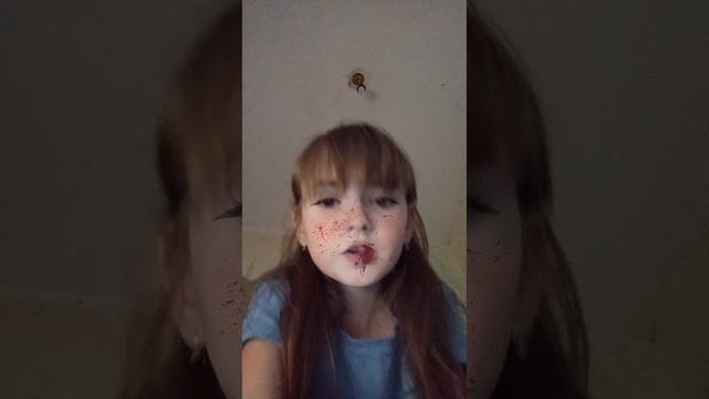 кровь из-за рта, люблю я кровь❤😂