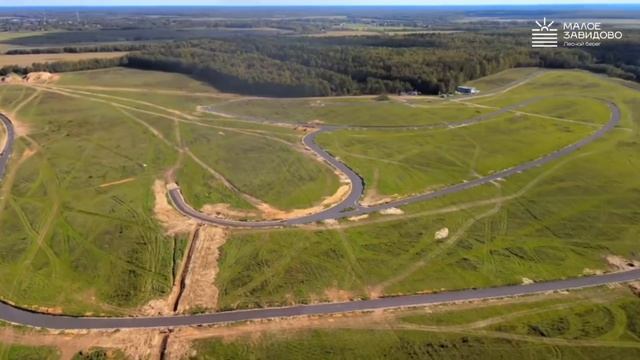 Панорамный вид: Обзор эко-поселка "Лесной Берег" с дрона в "Малом Завидово"