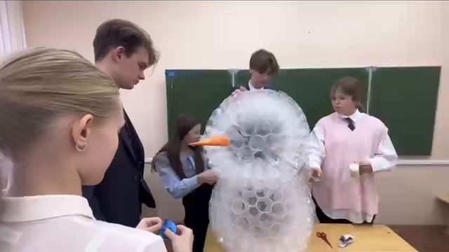 Workshop zum Schneemannbasteln