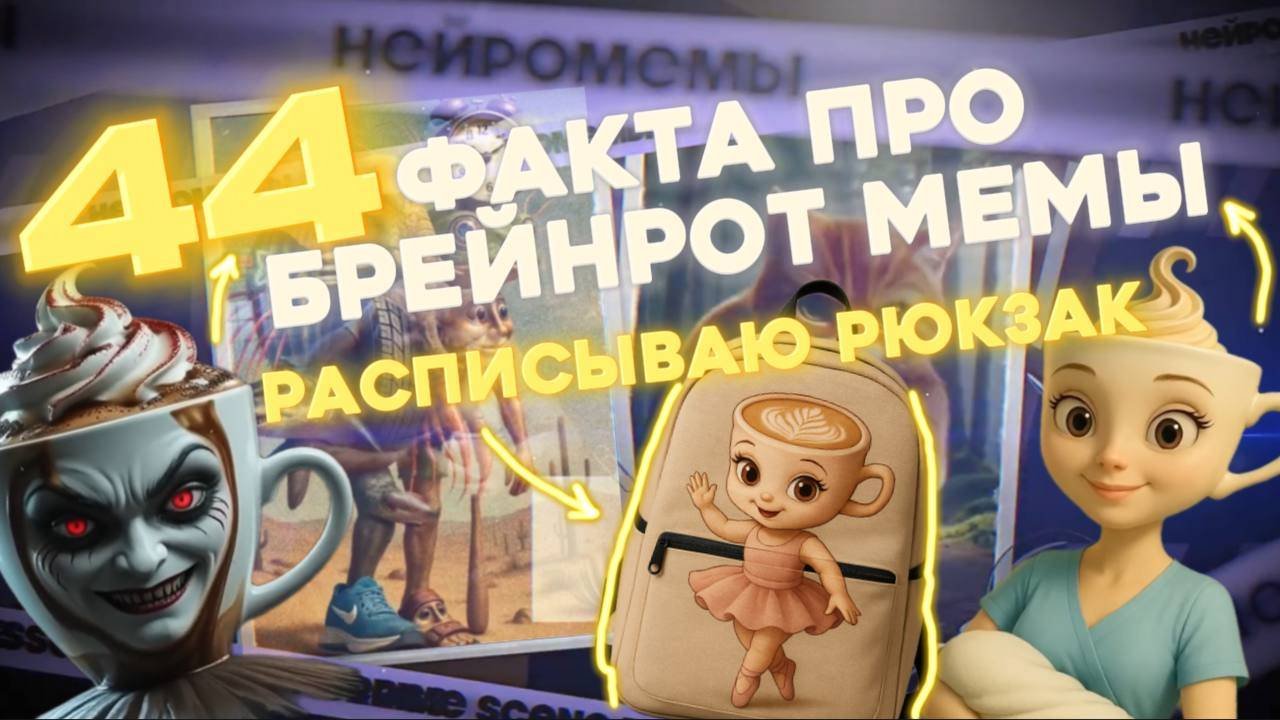 44 ФАКТА ПРО БРЕЙНРОТ МЕМЫ // ДЕЛАЮ РОСПИСЬ РЮКЗАКА