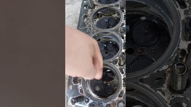 OM 
651 Прогар и оплавления поршня. Льющая форсунка оплавила поршень.