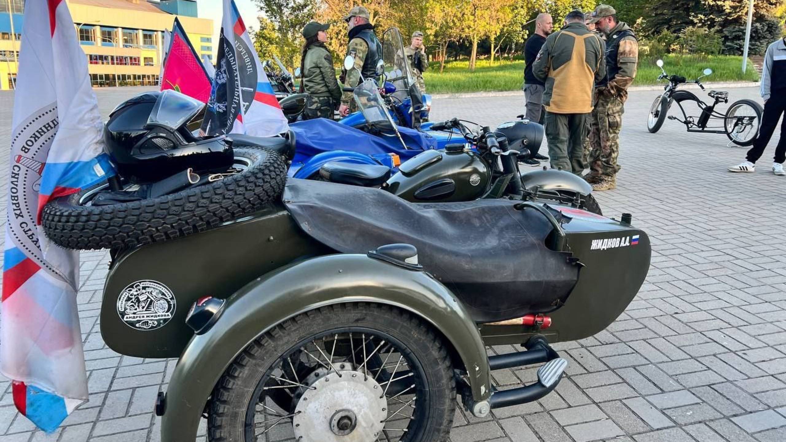 Азовский рейд 3. Мотопробег на колясычах вокруг Азовского моря. Мотоклубы Новороссии (Видео)