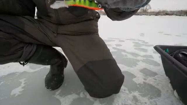 НЕ ЗРЯ ОПУСТИЛ БАЛАНСИР В ЭТУ ЛУНКУ! УДОЧКА ГНЁТСЯ, РЫБА ДАВИТ! Зимняя рыбалка на щуку.