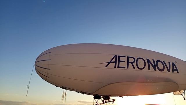 Тест работы двигателя первого дирижабля AERONOVA