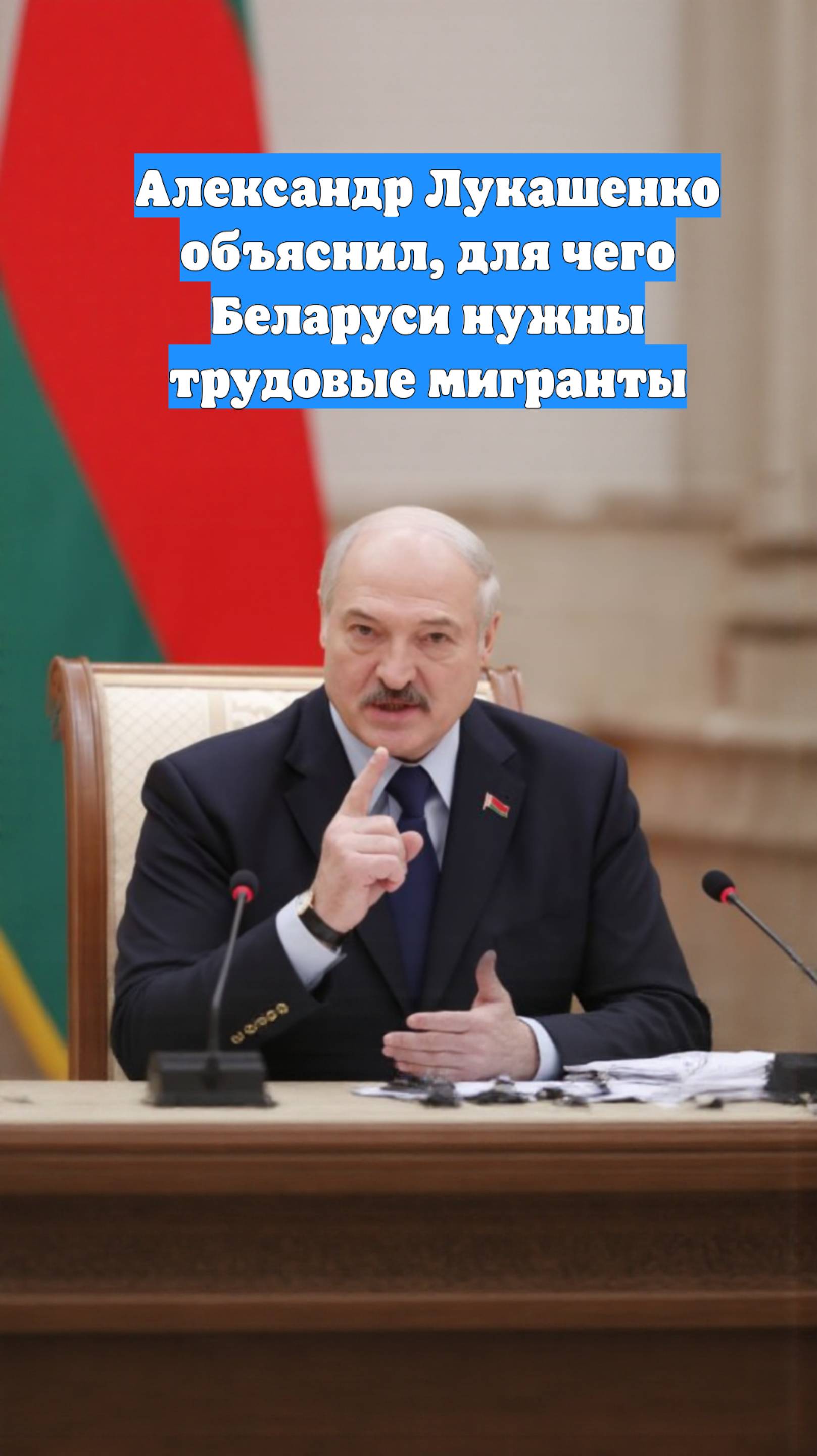 Александр Лукашенко объяснил, для чего Беларуси нужны трудовые мигранты