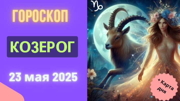 ♑ 23 МАЯ 2025 ГОРОСКОП НА СЕГОДНЯ ДЛЯ КОЗЕРОГОВ: ВАШ ТРУД НАКОНЕЦ ДАСТ ПЛОДЫ!