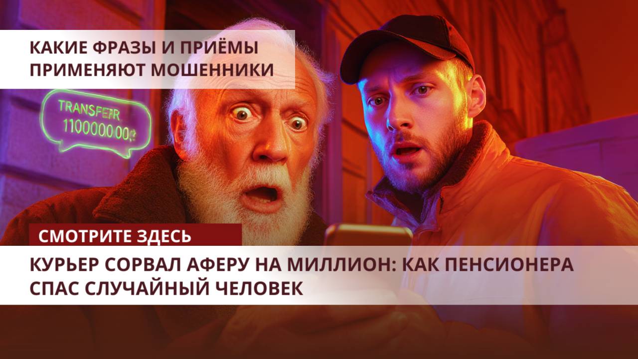 Курьер сорвал аферу на миллион: как пенсионера спас случайный человек
