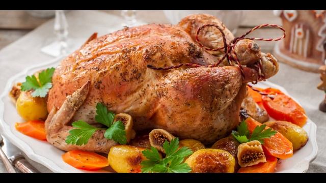 Курица, фаршированная рисом и сухофруктами#грудка#рец