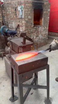 So Satisfying: Red-Hot Steel Forging & Shaping into Kitchen Tools!