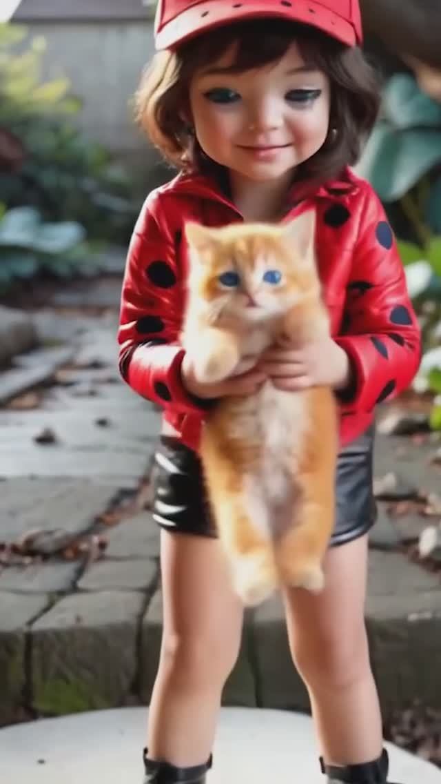 ДЕВОЧКА И КОТИК.