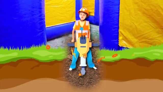 Влад и Никита - Ники в гигантском надувном лабиринте челлендж